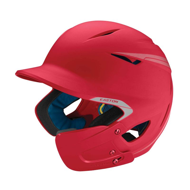 Photo 1 of Easton Pro-X Matte Baseball Helmet with Jaw Guard. Junior. Red
