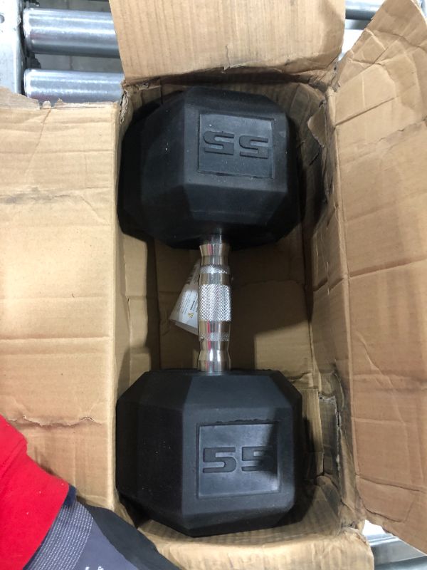 Photo 2 of CAP Barbell Coated Hex Dumbbell, Single 55 Lbs