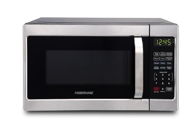 Photo 1 of Farberware - Classic 0.7 Cu. Ft. Countertop Microwave with Speed Cooking - Silver