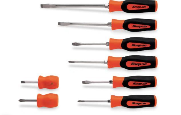 Photo 1 of 8 pc Instinct® Soft Grip Combination Screwdriver Set (Orange)