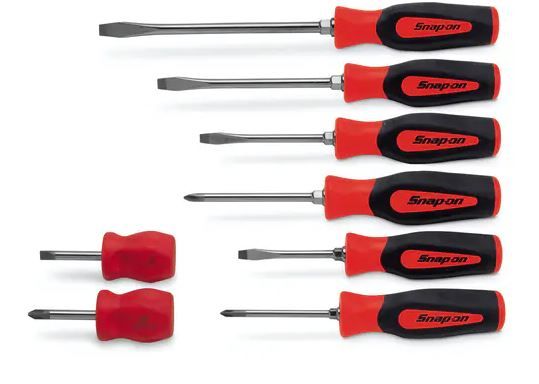 Photo 1 of 8 pc Instinct® Soft Grip Combination Screwdriver Set (Red)