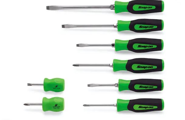 Photo 1 of 8 pc Instinct® Hard Grip Combination Screwdriver Set (Green)