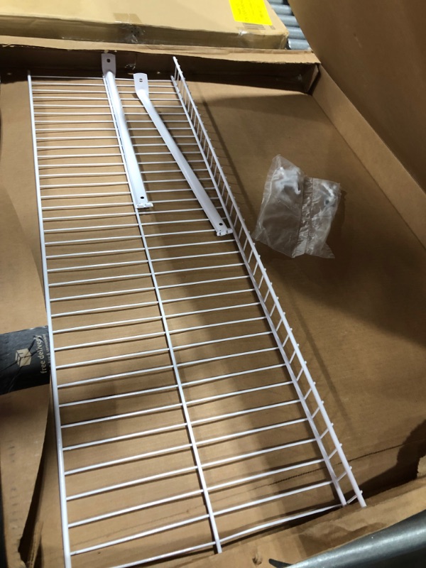 Photo 2 of ClosetMaid 1031 Wire Shelf Kit, 3-Feet X 12-Inch, White