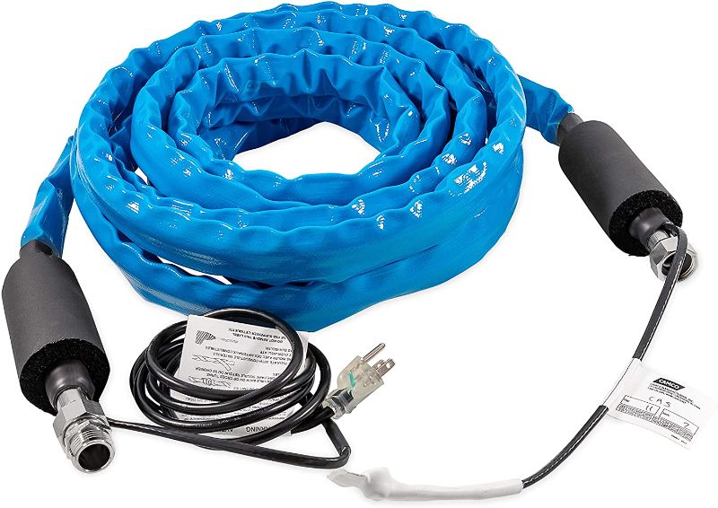 Photo 1 of Camco 25 Ft TASTEPure Heated Drinking Water Hose with Energy Saving Thermostat - Lead and BPA Free (22911),Cold Weather (Freeze Protection to - 20?F),Standard Packaging