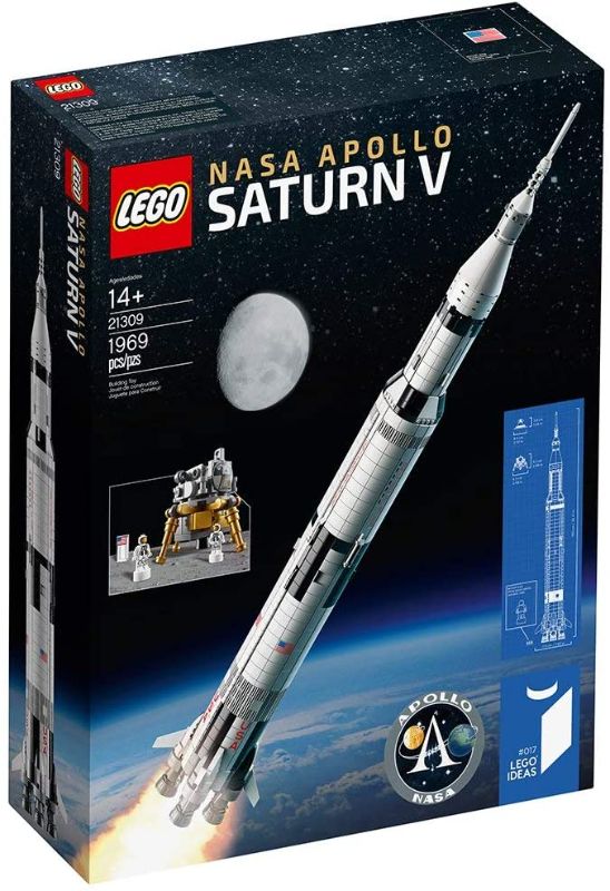 Photo 1 of LEGO Ideas NASA Apollo Saturn V 21309 Outer Space Model Rocket for Kids and Adults, Science Building Kit (1969 Pieces) (Discontinued by Manufacturer)
