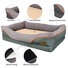 Photo 1 of Bingo Paw Luxury Large Orthopedic Pet Dog Bed Soft Foam Faux Fleece Kennel Zip Cover
