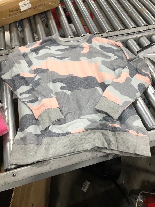 Photo 1 of Size Large, womens camo sweater 