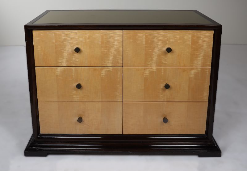 Photo 3 of 6 DRAWER ESPRESSO DRESSER WITH BAR REFLECTIVE GOLD TOP 48L X 19W X 36H INCHES