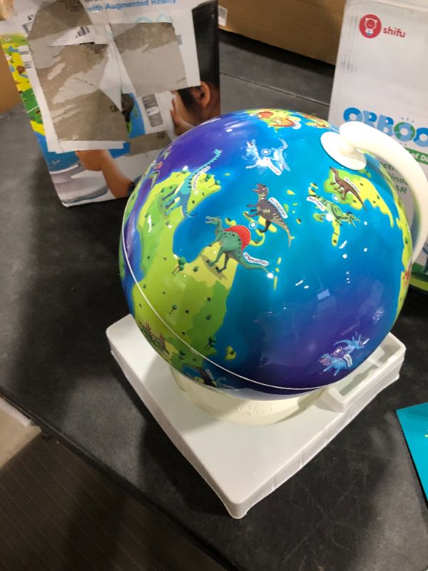 Photo 2 of Orboot Dinos AR Globe by PlayShifu (App Based) - World of Dinosaur Toys, Educational Toy for Kids | Gift for Boys & Girls 4 - 8 Years
