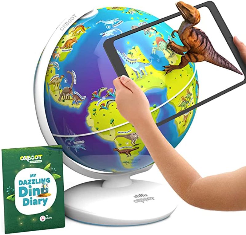 Photo 1 of Orboot Dinos AR Globe by PlayShifu (App Based) - World of Dinosaur Toys, Educational Toy for Kids | Gift for Boys & Girls 4 - 8 Years
