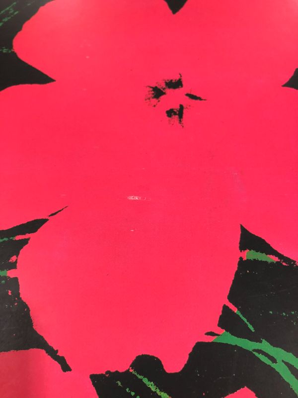 Photo 3 of Andy Warhol Design 4 Flowers  26H X 26W Inches Framed in Black