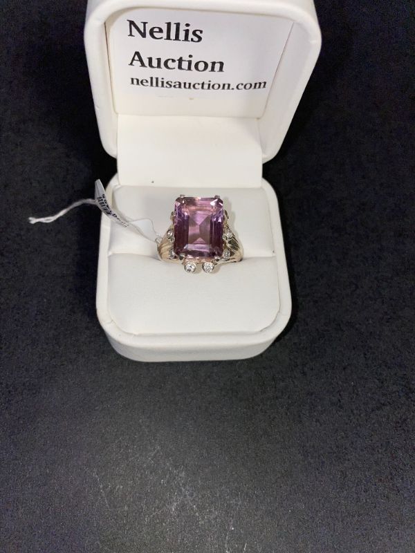 Photo 1 of .925 AMETHYST RING SIZE 9 3/4