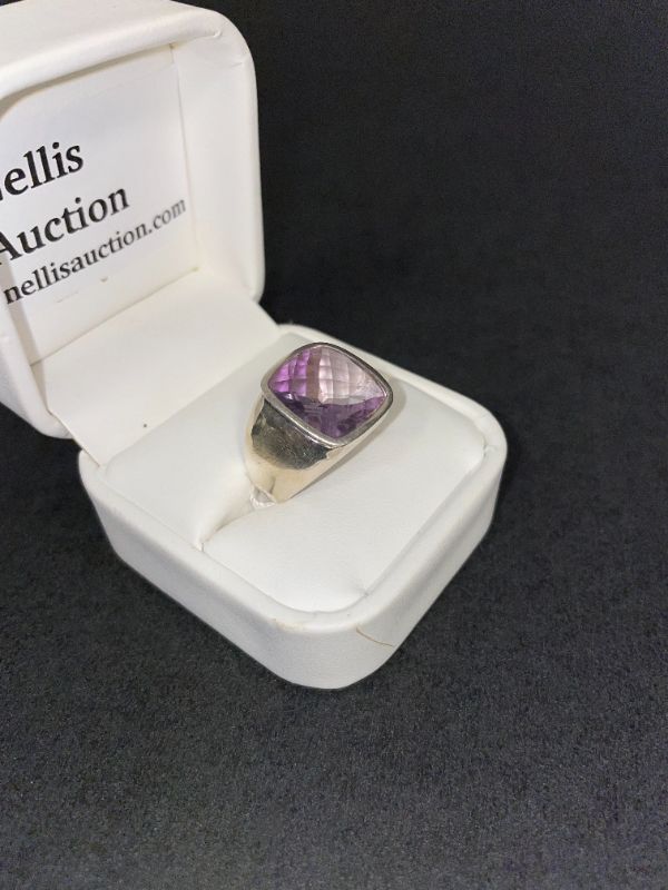 Photo 2 of .925 AMETHYST RING SIZE 8 