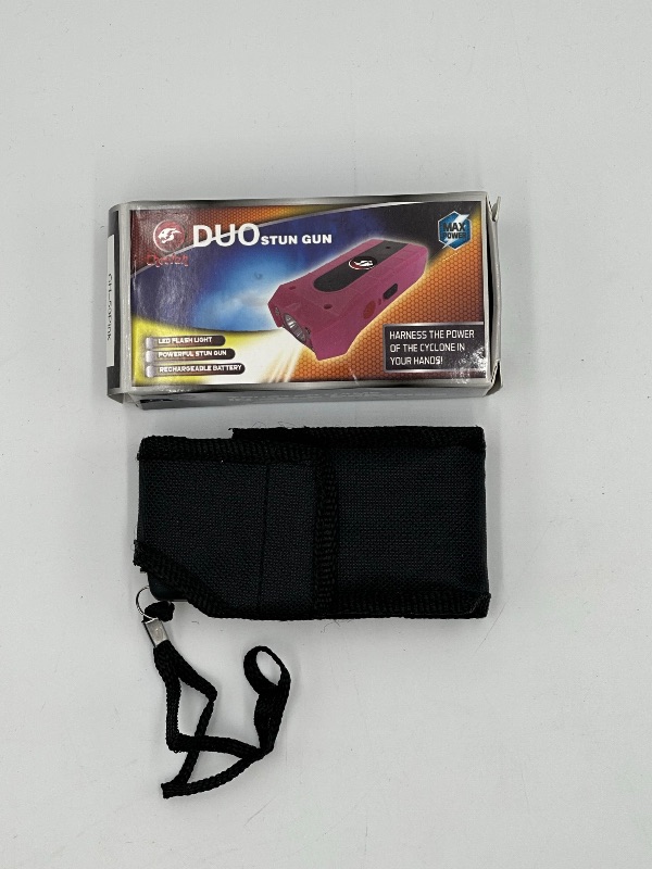 Photo 1 of DUO STUN GUN BLACK TASER WITH LED FLASHLIGHT CARRYING CASE NEW