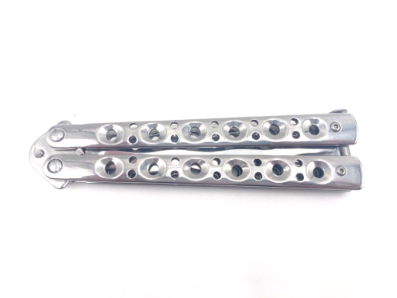 Photo 2 of SWIGGLY SILVER BUTTERFLY KNIFE NEW 