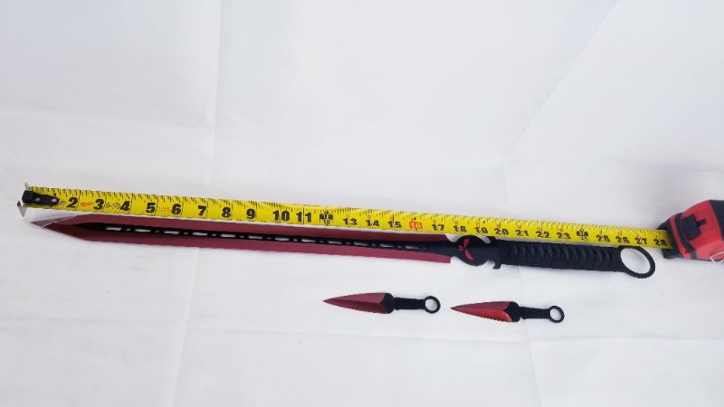 Photo 2 of 27 INCH DEMON SWORD WITH 2 THROWING STARS NEW 
