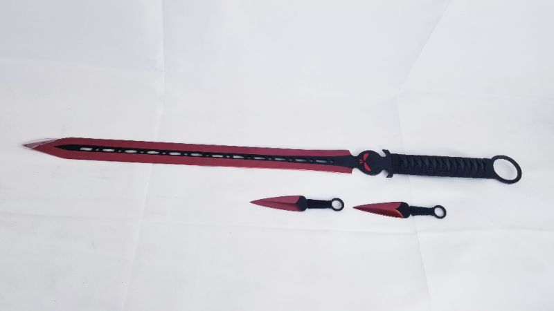 Photo 1 of 27 INCH DEMON SWORD WITH 2 THROWING STARS NEW 