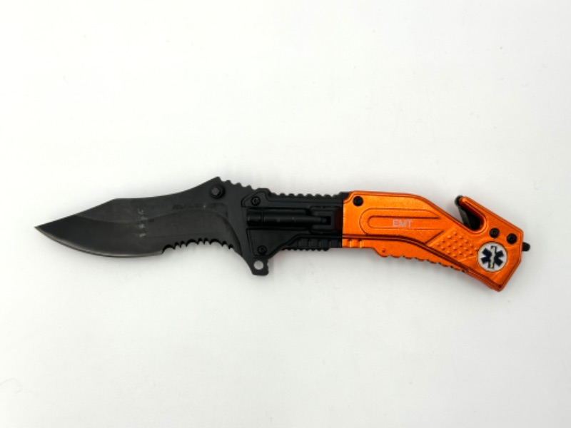 Photo 1 of ORANGE EMT POCKET KNIFE NEW