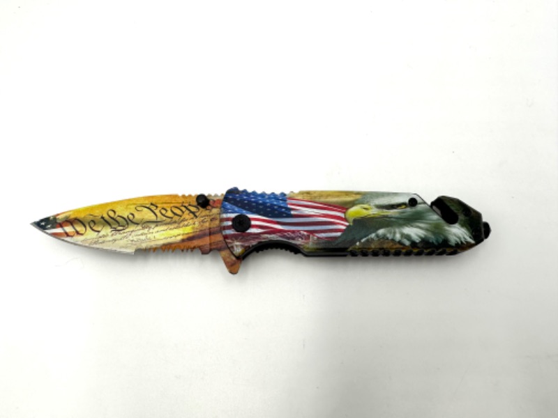 Photo 1 of WE THE PEOPLE USA EAGLE POCKET KNIFE NEW