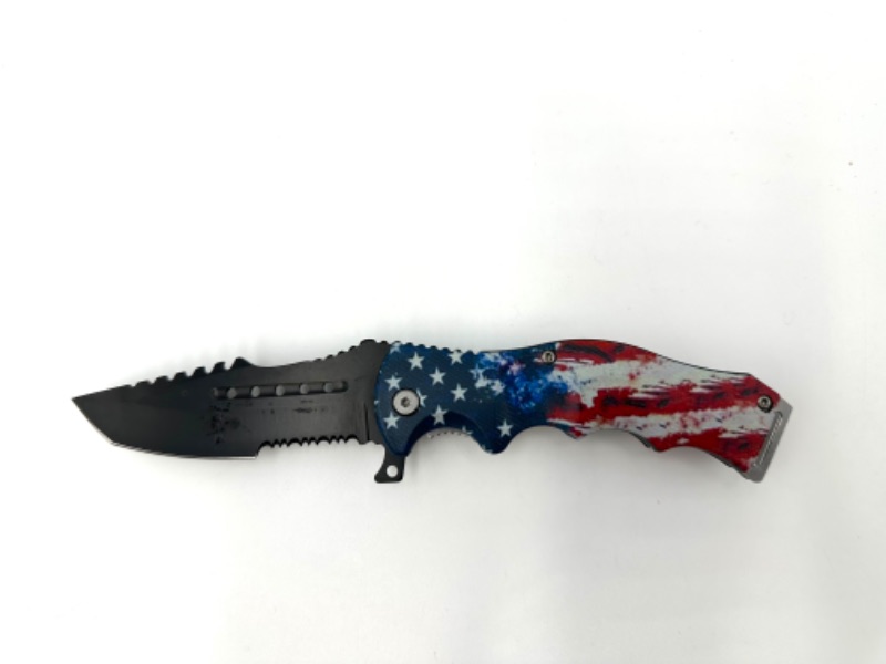 Photo 1 of USA FLAG DESIGN POCKET KNIFE NEW