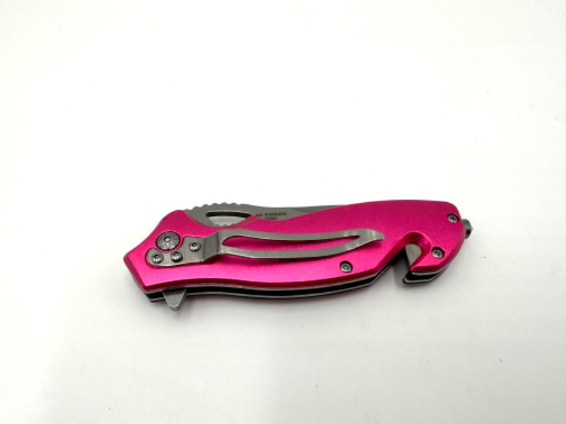 Photo 3 of PINK CLOCKS AND SKULL DESIGN POCKET KNIFE NEW