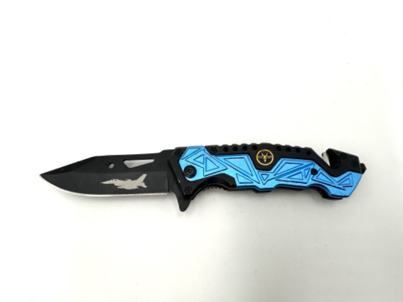 Photo 1 of AIR FORCE BLUE DETAIL POCKET KNIFE NEW