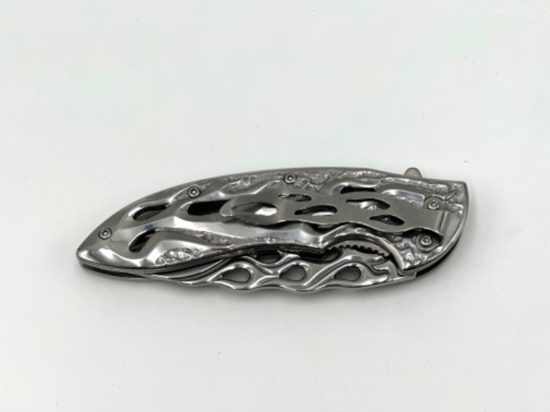 Photo 3 of SILVER DESIGN FALCON POCKET KNIFE NEW 