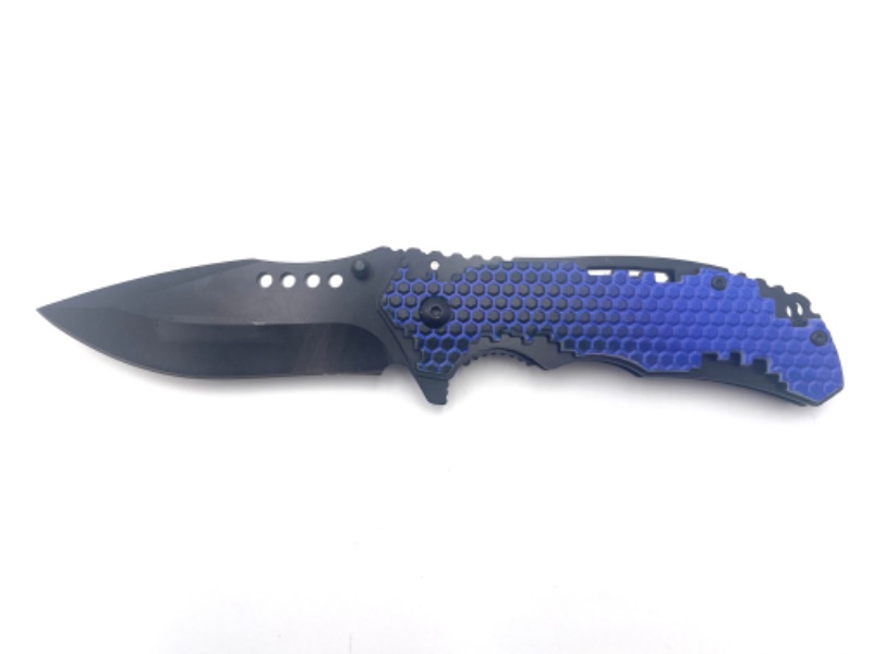 Photo 1 of BLUE HONEYCOMB POCKET KNIFE NEW 