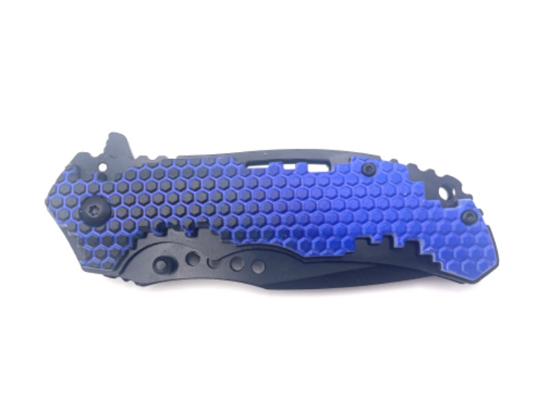 Photo 1 of BLUE HONEYCOMB POCKET KNIFE NEW 