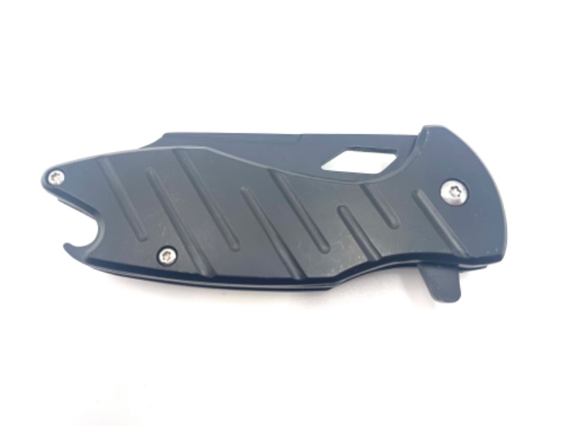 Photo 1 of SMALL ALL BLACK FALCON POCKET KNIFE NEW 