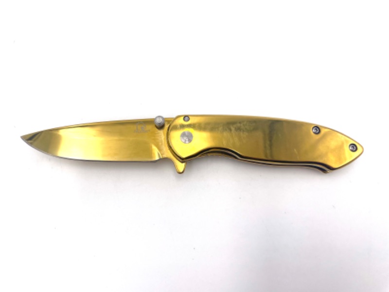 Photo 1 of SMALL GOLD FALCON POCKET KNIFE NEW 