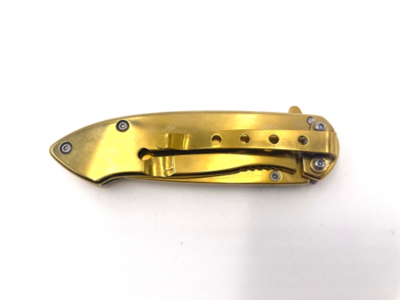 Photo 3 of SMALL GOLD FALCON POCKET KNIFE NEW 