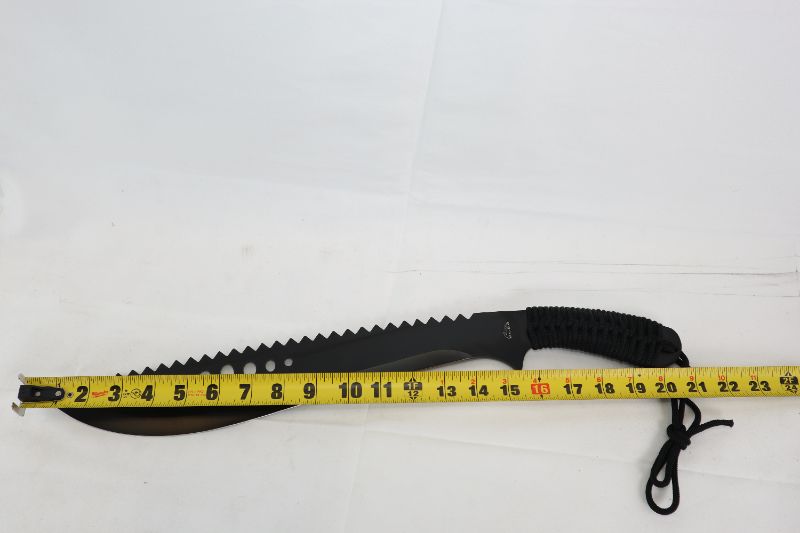 Photo 2 of 21 INCH MACHETE KNIFE WITH TRIANGLE TEETH 14 INCH SHARP BLADE NEW 