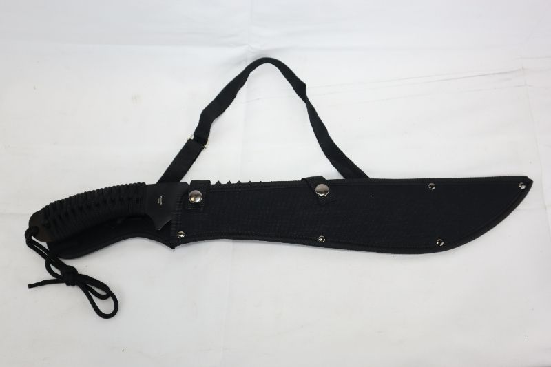 Photo 1 of 21 INCH MACHETE KNIFE WITH TRIANGLE TEETH 14 INCH SHARP BLADE NEW 