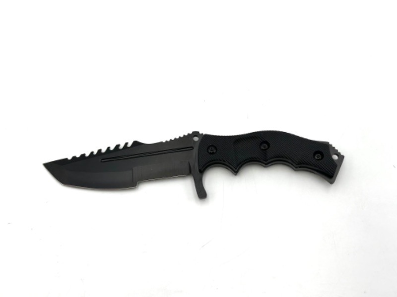 Photo 1 of 8.5 INCH BLACK BLADE HUNTING KNIFE NEW