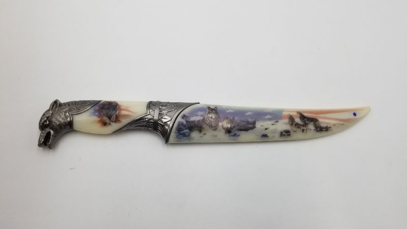 Photo 1 of 13.5 AMERICAN WOLF DAGGER NEW