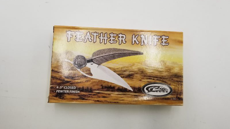 Photo 3 of NATIVE FEATHER POCKET KNIFE 4.5 INCH NEW 