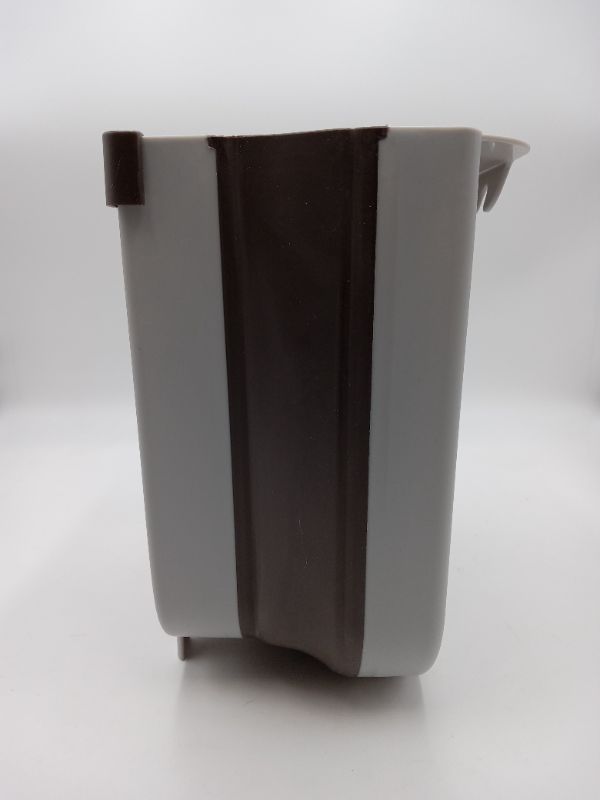 Photo 5 of 6" W x11.5" H Collapsible Grey Car Trash Can New 