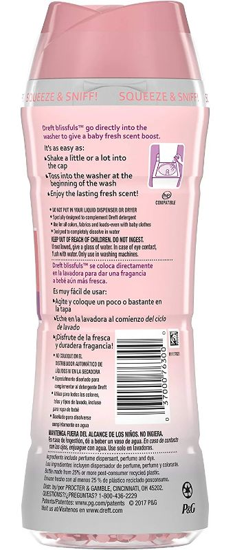 Photo 2 of Dreft Blissfuls Laundry Scent Booster Beads For Washer, Baby Fresh, 10 Oz , 4 Count New