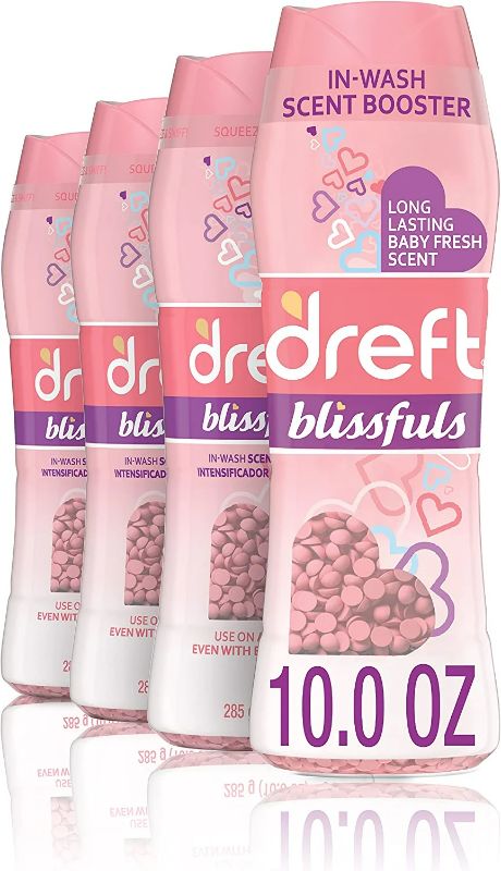 Photo 1 of Dreft Blissfuls Laundry Scent Booster Beads For Washer, Baby Fresh, 10 Oz , 4 Count New