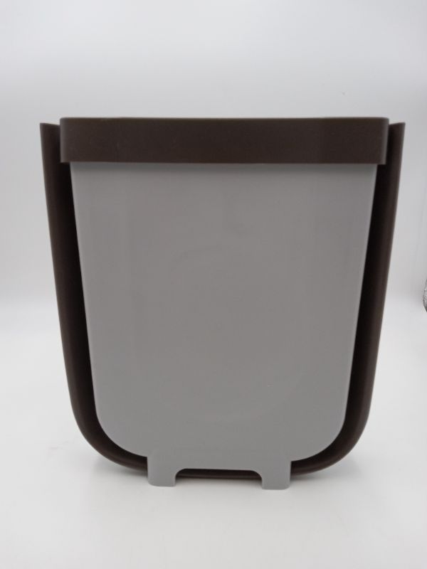 Photo 1 of 6" W x11.5" H Collapsible Grey Car Trash Can New 