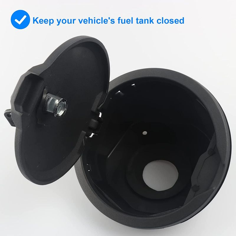 Photo 4 of Locking Fuel Filler Door, Lock Gas Tank Cap Cover Compatible with Jeep Wrangler - 2018 2019 2020 2021 Jeep Wrangler JL JLU Unlimited Rubicon Sahara Sport 2 & 4 door - Includes Door, Mounting Ring 