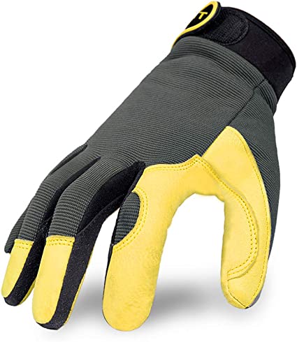 Photo 1 of Intra-FIT General Work Gloves, Deerskin Construction Gloves,Soft, Improved Dexterity, Durable