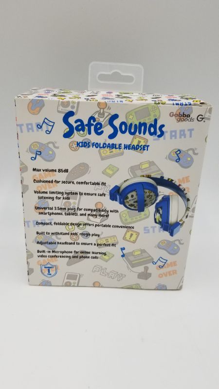 Photo 3 of Gabba Goods Premium Kid's/children's Safe Sound Printed & Foldable Over the Ear Comfort Padded Stereo Headphones with Aux Cable Earphones