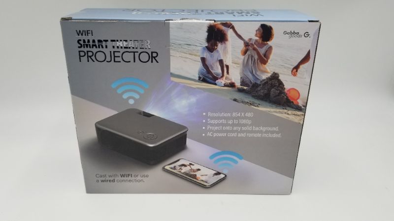 Photo 3 of Gabba Goods WiFi Smart Theater Projector Supports up to 1080P Cast with WiFi or HDMI