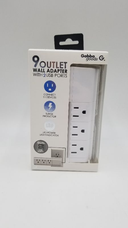 Photo 2 of Gabba Goods 9 Port Surge Protector with 2 USB Ports