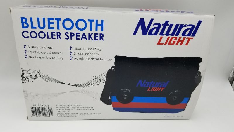 Photo 5 of Natural Light Bluetooth Speaker Cooler Bluetooth Speaker Portable Travel Cooler with Built in Speakers Natural Light Wireless Speaker Cool Ice Pack Cold Beer Stereo for Apple iPhone, Samsung Galaxy