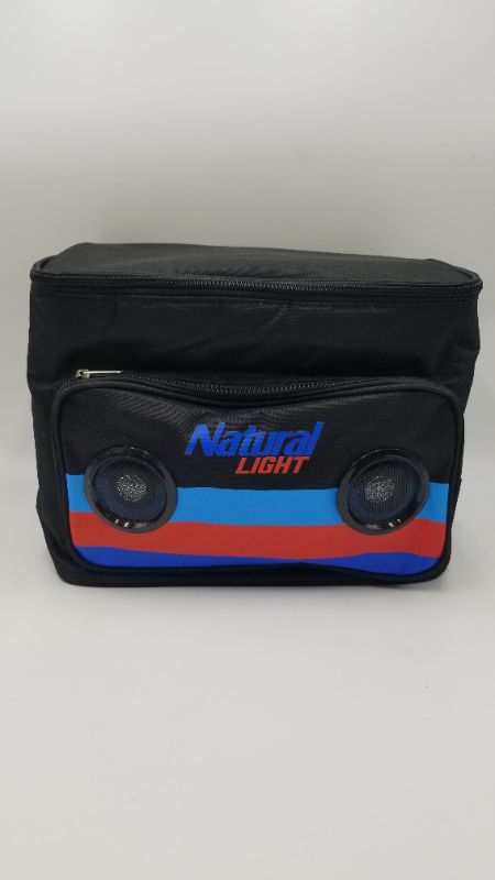 Photo 1 of Natural Light Bluetooth Speaker Cooler Bluetooth Speaker Portable Travel Cooler with Built in Speakers Natural Light Wireless Speaker Cool Ice Pack Cold Beer Stereo for Apple iPhone, Samsung Galaxy