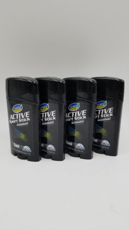 Photo 1 of Marx Active Sport Stick Deodorant 4 pack 