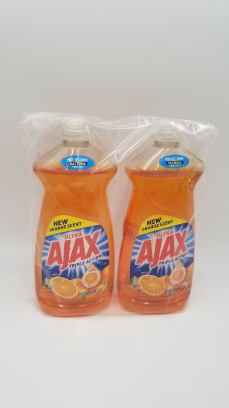 Photo 5 of Ajax Triple Action Dish Liquid, Orange, 28 Ounce 2 Pack